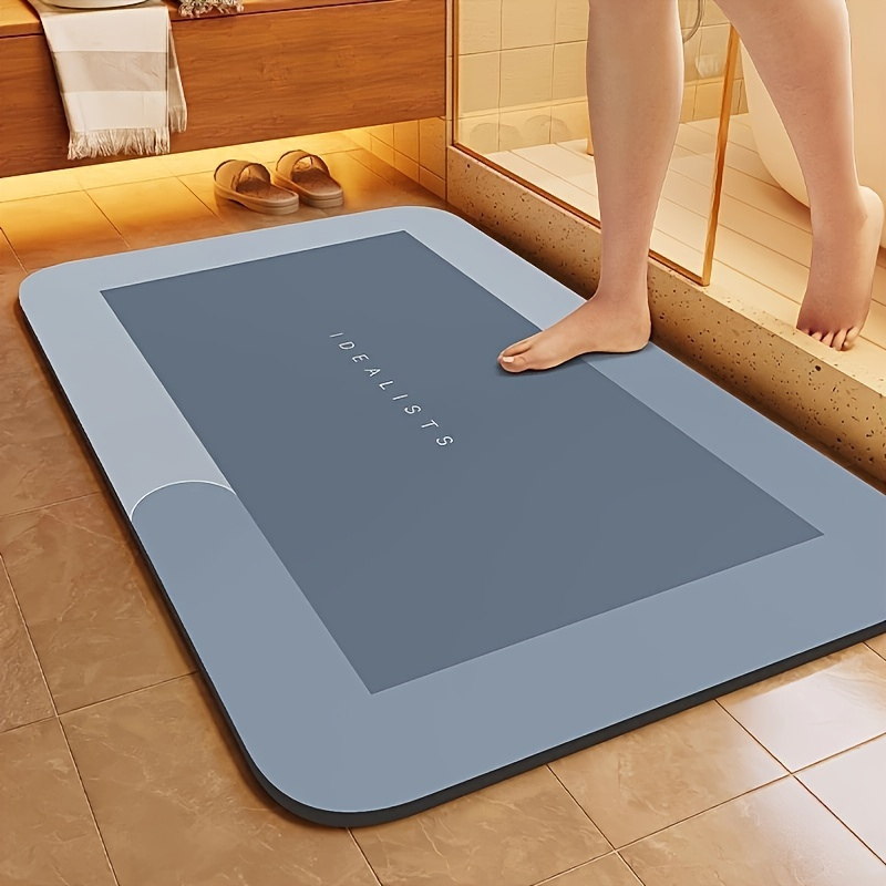 Anti-Slip & Ultra Absorbent Fast Drying Diatomite Bath Mat