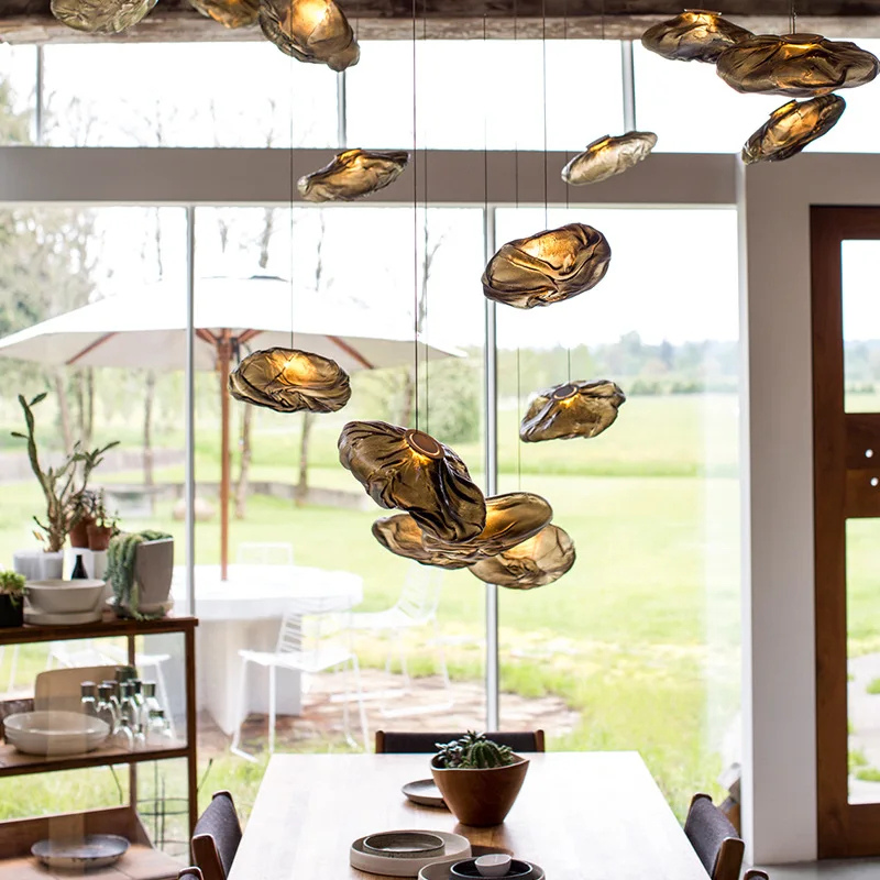 Floating Cloud-Inspired Sculptural Glass Pendant Light | LED
