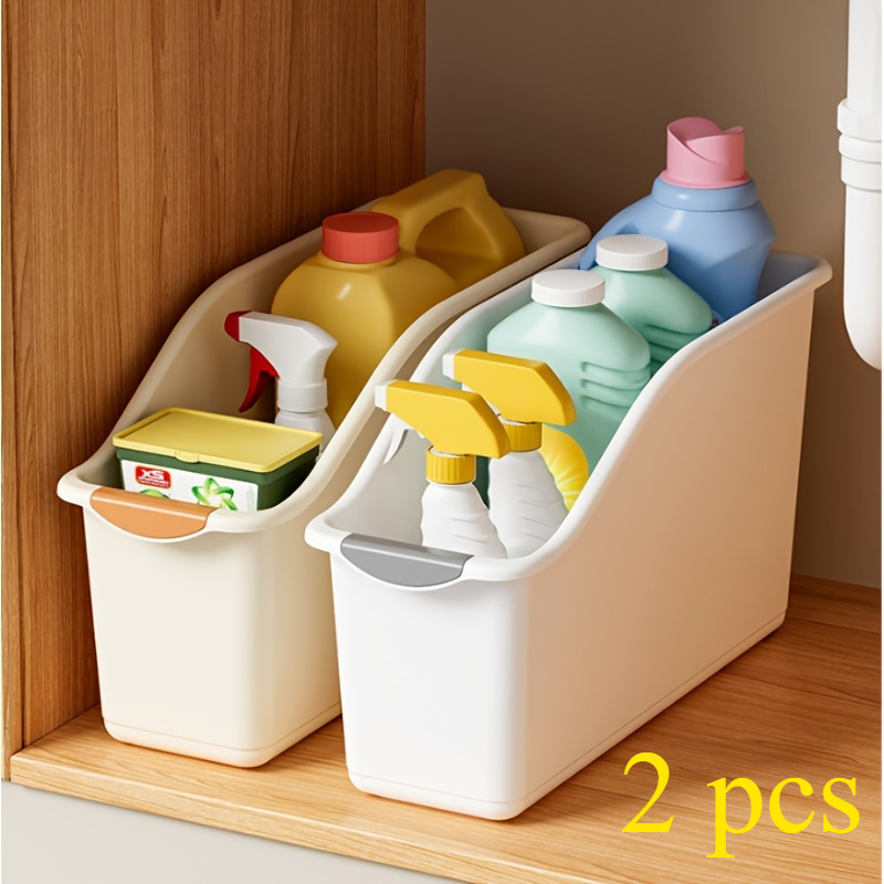 Multifunctional Rolling Storage Bins for Household Essentials | 2-Piece Set