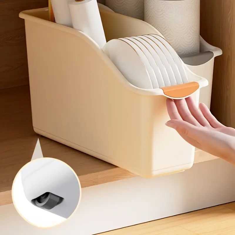 Multifunctional Rolling Storage Bins for Household Essentials | 2-Piece Set