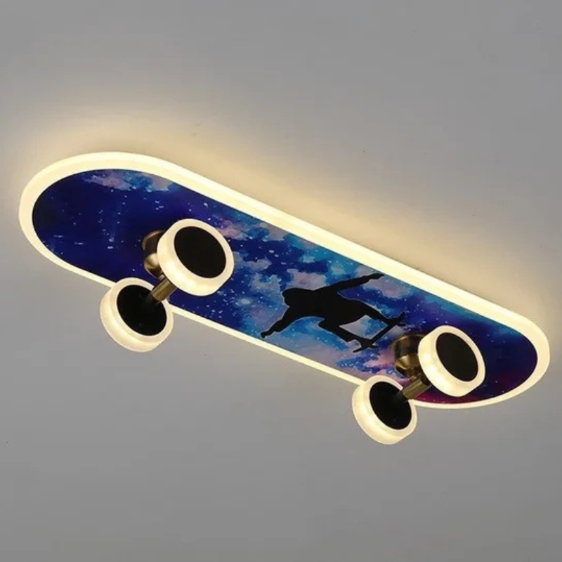 Verspielte skateboard-inspirierte Schlafzimmer-Deckenleuchten | LED