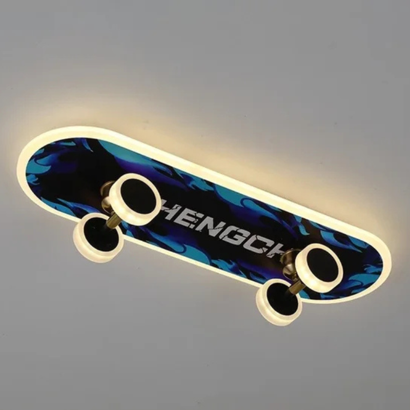 Verspielte skateboard-inspirierte Schlafzimmer-Deckenleuchten | LED
